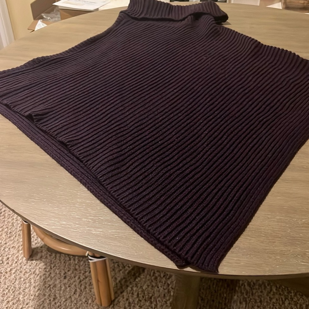 GH Bass & Co Purple Sweater Poncho.